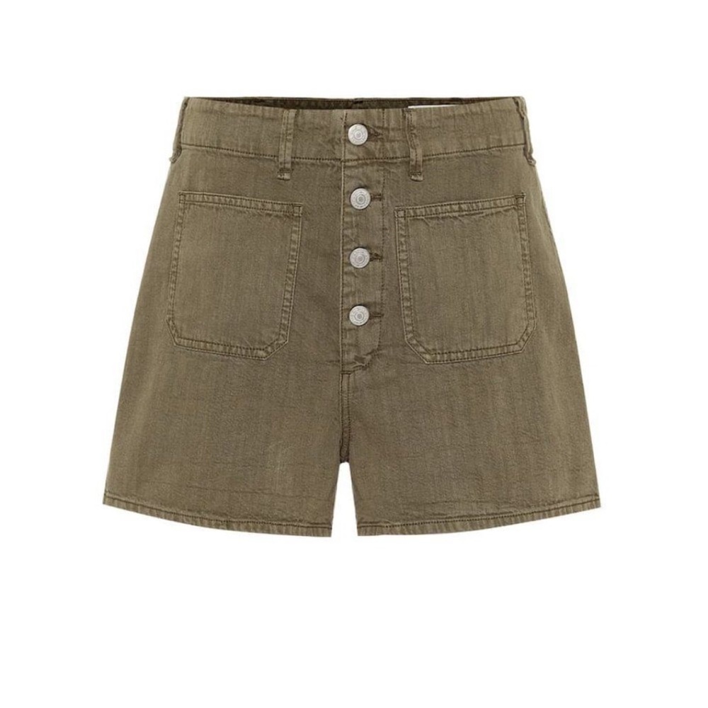 Rag & Bone Green Military Shorts - Picture 3 of 11